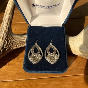 Montana Silversmiths Twisted Rope Paisley Earrings